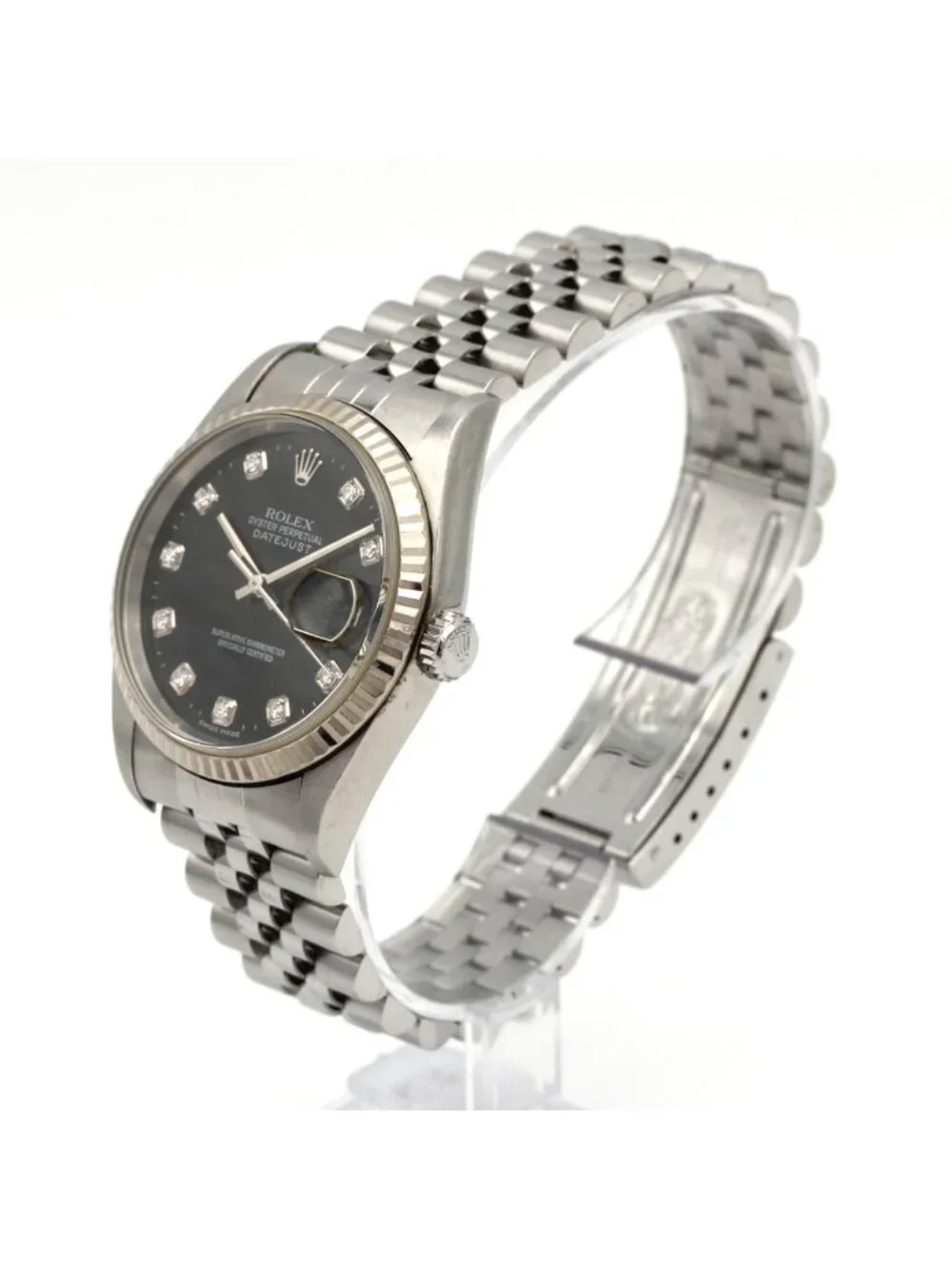 Rolex Datejust Stainless Steel White Gold Automatic